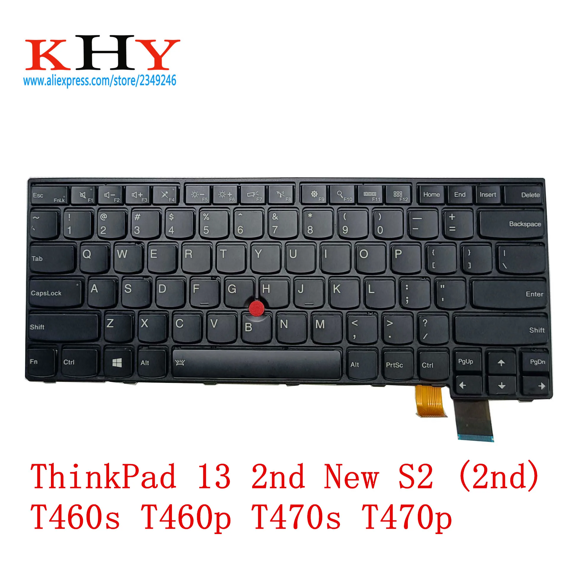 Б/у Оригинальная клавиатура с подсветкой US для ThinkPad 13 2nd New S2 (2nd) T460s T460p T470s T470p |
