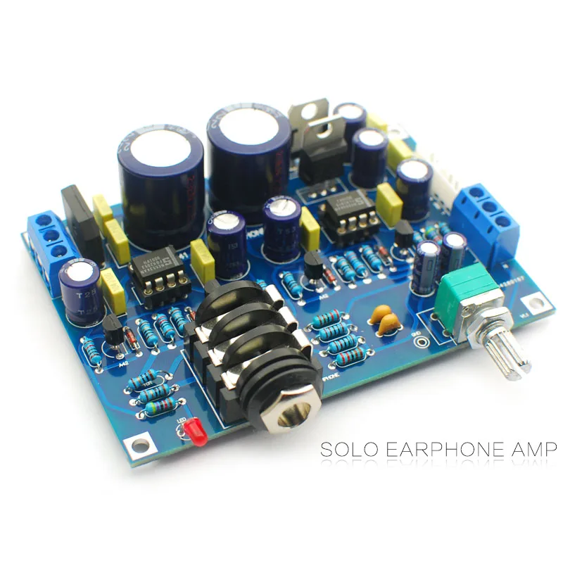 Hifi Headphone Amplifier SOLO Earphone Amplifier Amp Dual NE5534 English SOLO Upgrade Version
