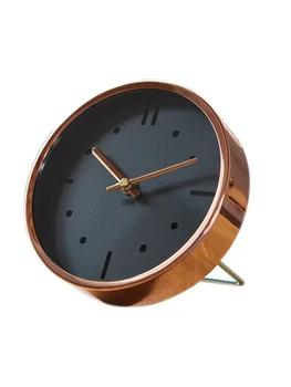 

Gold Modern Design Alarm Clock Luxury Metal Simple Alarm Clock Silent Abstract Eletronicos Criativos Metal Alarm Clock NN50AC