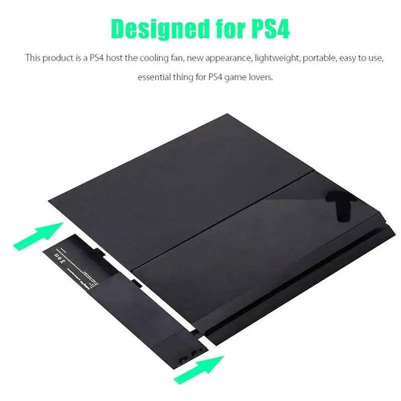 Cooling fan gaming cooling fan For PS4 Console Cooler Cooling Fan Studyset PS4 USB External 5-Fan Super Turbo Temperature Control Playstation 4 Console