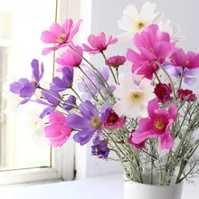 1 шт. искусственный Космос шелк 6 голова Gesang цветок гостиная пол дисплей искусственный цветок для свадьбы сцена украшения фотографии реквизит