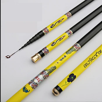 

3.6-7.2M Fishing Rod Super Light Hard Carbon Fiber Hand Fishing Pole Telescopic Hard Freshwater Carp Stream Spinning Angler Rod