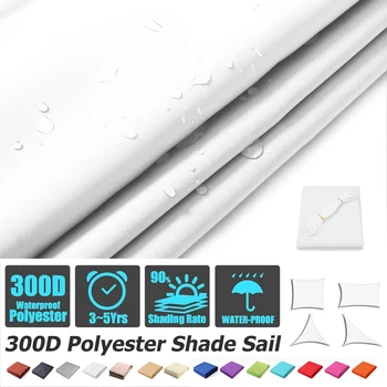 

3000D Outdoor Waterproof Polyester Cover Sunshade Sunscreen Net Windproof Shade Cloth Oxford Net Yard Garden Hiking Awning