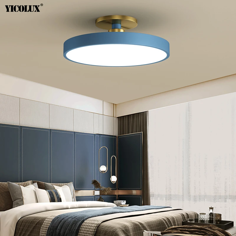 Colorful Simple Modern LED Chandelier Lights Living Study Room Child Bedroom Aisle Corridor Loft Home Lamps Indoor Lighting