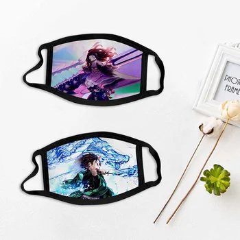

Cartoon Printed Mask Cotton Anime Demon Slayer: Kimetsu no Yaiba Mouth Mask Anti-Fog Facial Cover Breathable Face Mask Dropship