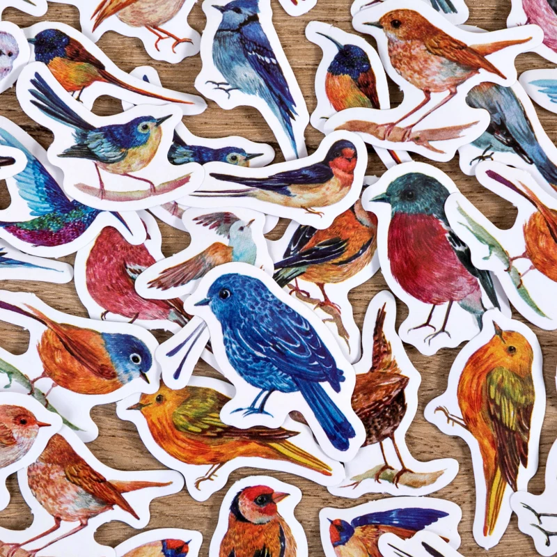 

46pcs/set birds Sticker Diy Scrapbooking Diary Planner Decoration Sticker Album