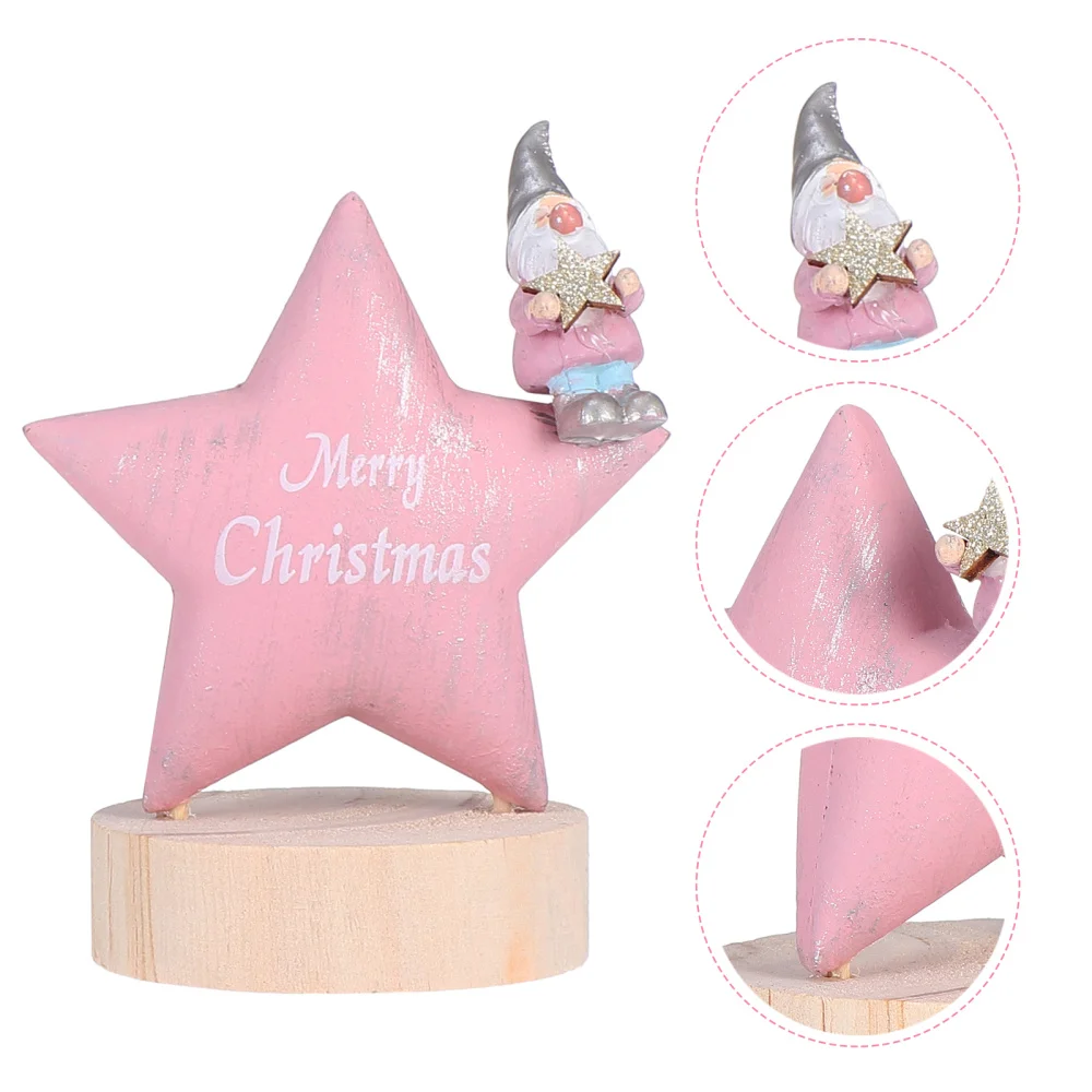

1 Pc Christmas Wooden Decoration Wooden Adornment Creative Tabletop Adornment for Decor Desktop Party