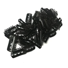 50 шт. 2,8 см парик зажимы оснастки для заколка для шиньона заколки черные клипы для ткацкий уток волос застежка зажимы коричневый блонд