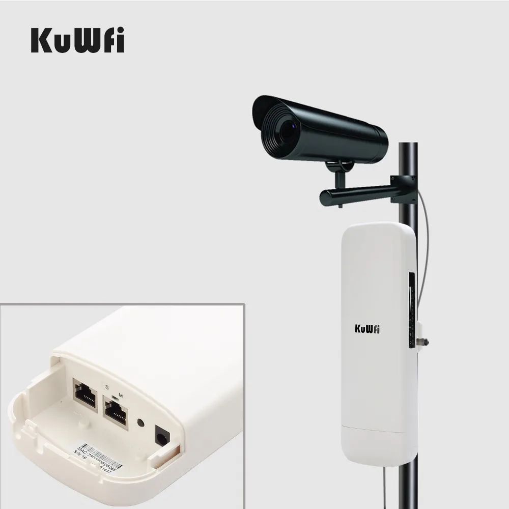 Roteador Wifi Cpe ao ar Livre de Longo Alcance Repetidor ap sem Fio Ponto de Acesso Extensor Wifi Cliente Ponte 2.4ghz 300mbps 2km - Imagem 4