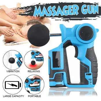 

Fitness Deep Muscle Massage Guns Handheld Percussive Vibration Therapy Tissue Massager Electric foot Massage Body Relief Pain
