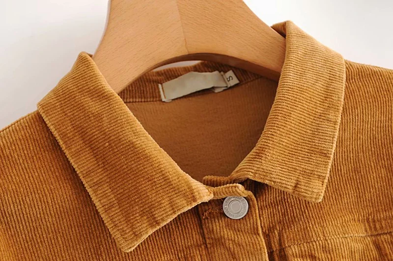 Everkaki вельветовые куртки пальто для женщин осень зима Boho однотонные Женские повседневные Модные женские пальто куртки женские Новинка