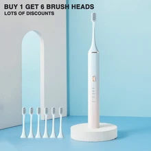 

Boyakang Ultrasonic Electric Toothbrush 4 Modes Intelligent Memory IPX7 Waterproof Dupont Bristles USB Charger Smart Timing