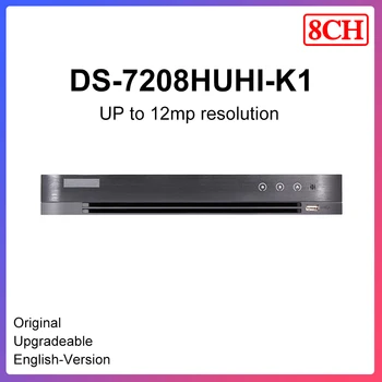 

Original hikvision DVR DS-7208HUHI-K1 8-ch 5 MP 1U H.265 8 channels and 1 HDD 1U Support H.265 Hik-Connect app