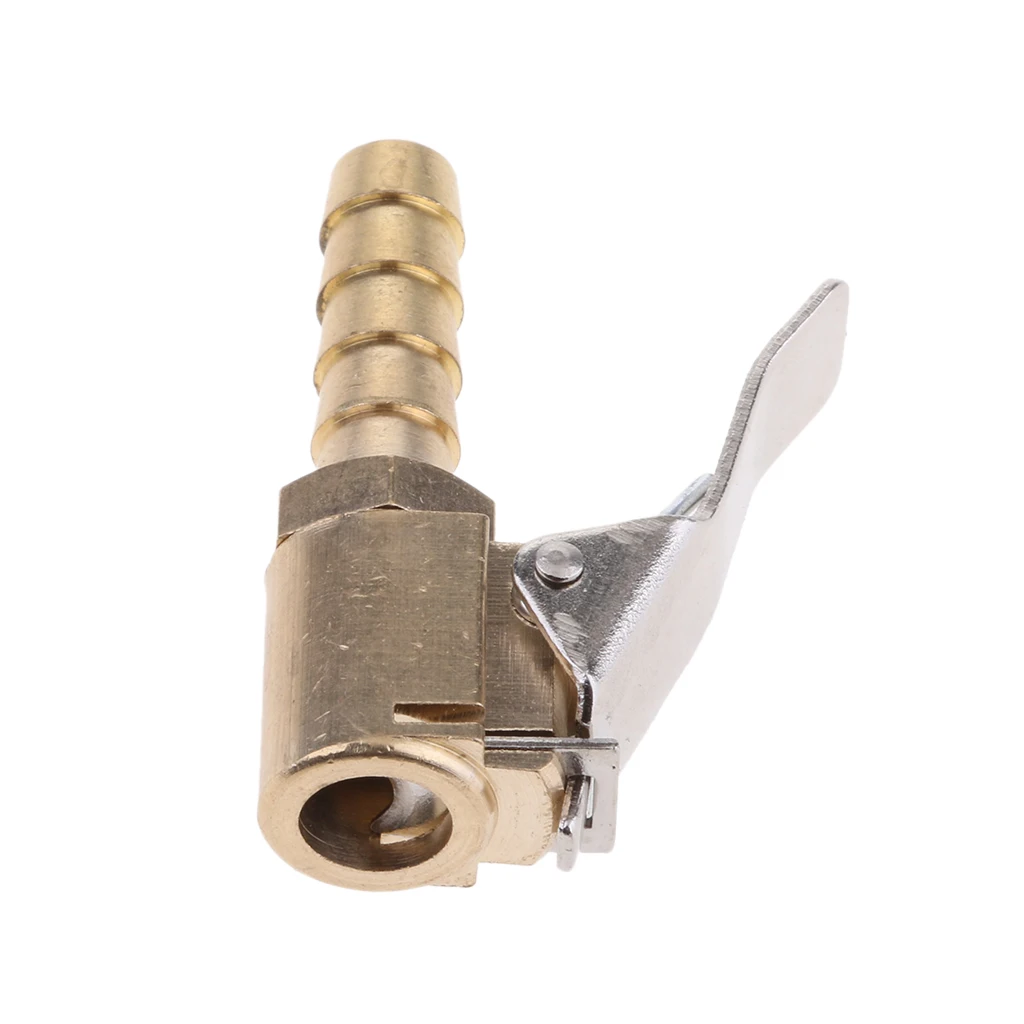 1PC Brass 7mm Tyre Wheel Tire Air Chuck Inflator Pump Valve Clip Clamp Connector Adapter with Lock