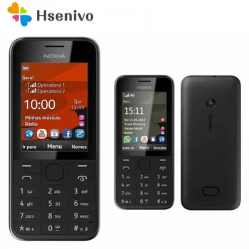208 デュアル Sim オリジナルノキア 208 2 グラム/3 グラム GSM 1.3MP 105 0 バッテリーロック解除格安改装促進制御電話改装送料無料