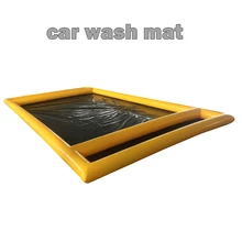 Коммерческое Домашнее использование ПВХ водоудерживающий коврик портативный надувной коврик для мытья автомобиля с воздушным насосом для продажи