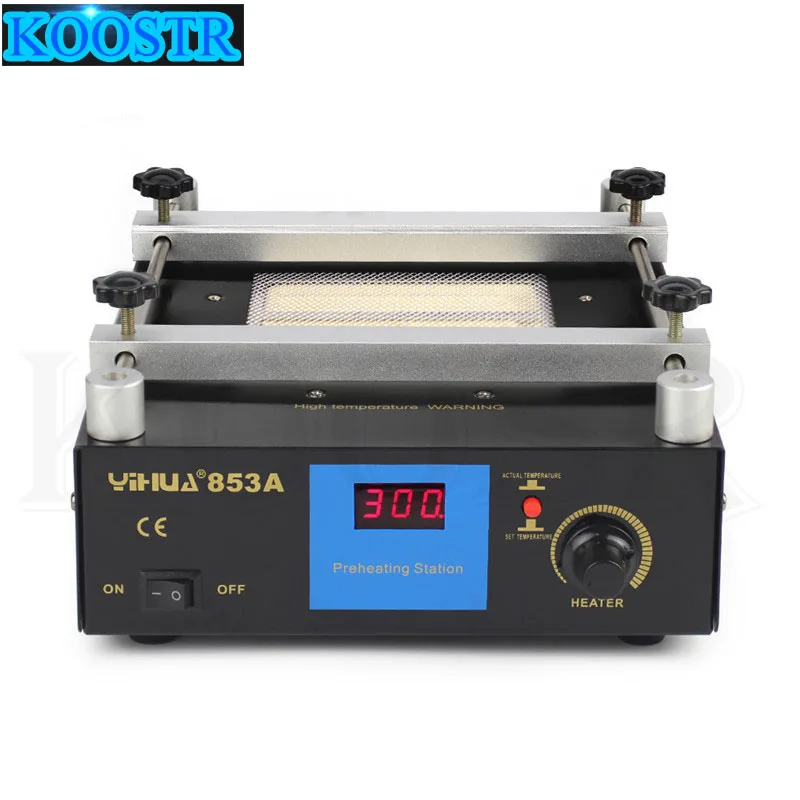 

YIHUA 853A 50Hz 220V/110V Digital Preheat Soldering Station High Power ESD BGA Rework Station PCB Desoldering IR Preheating
