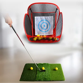 

Portable Folding Gift Indoor Outdoor Training Aids Lawn Cutting Rod Pitching Cage Practice Sports Swing Golf Net Beginners