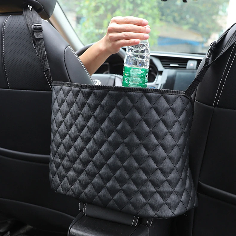 Bolsa de almacenamiento de coche, soporte de bolso, almacenamiento de asiento de coche, organizador de bolso, soporte Interior de coche, organizador central de coche
