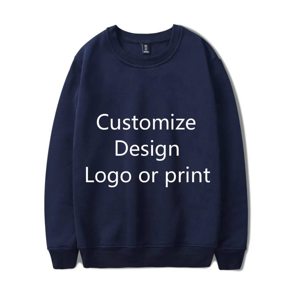 Solid Color DIY Hoodies Men/Women Your Own Design Customize Logo Text Image Sweatshirt Get together Travel Couple Love Clothing