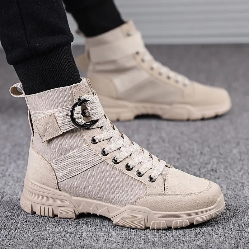 

Martin boots male British style high-top men's plus velvet warm tooling military boots men