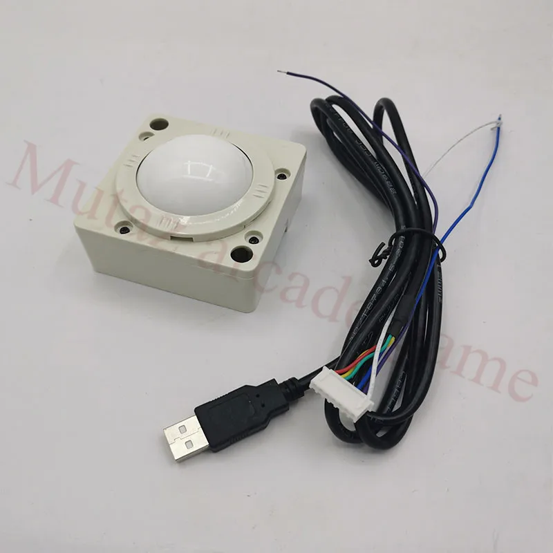 2'' Diameter white Round trackball with USB Connector arcade games cabinet parts arcade trackball for arcade video game