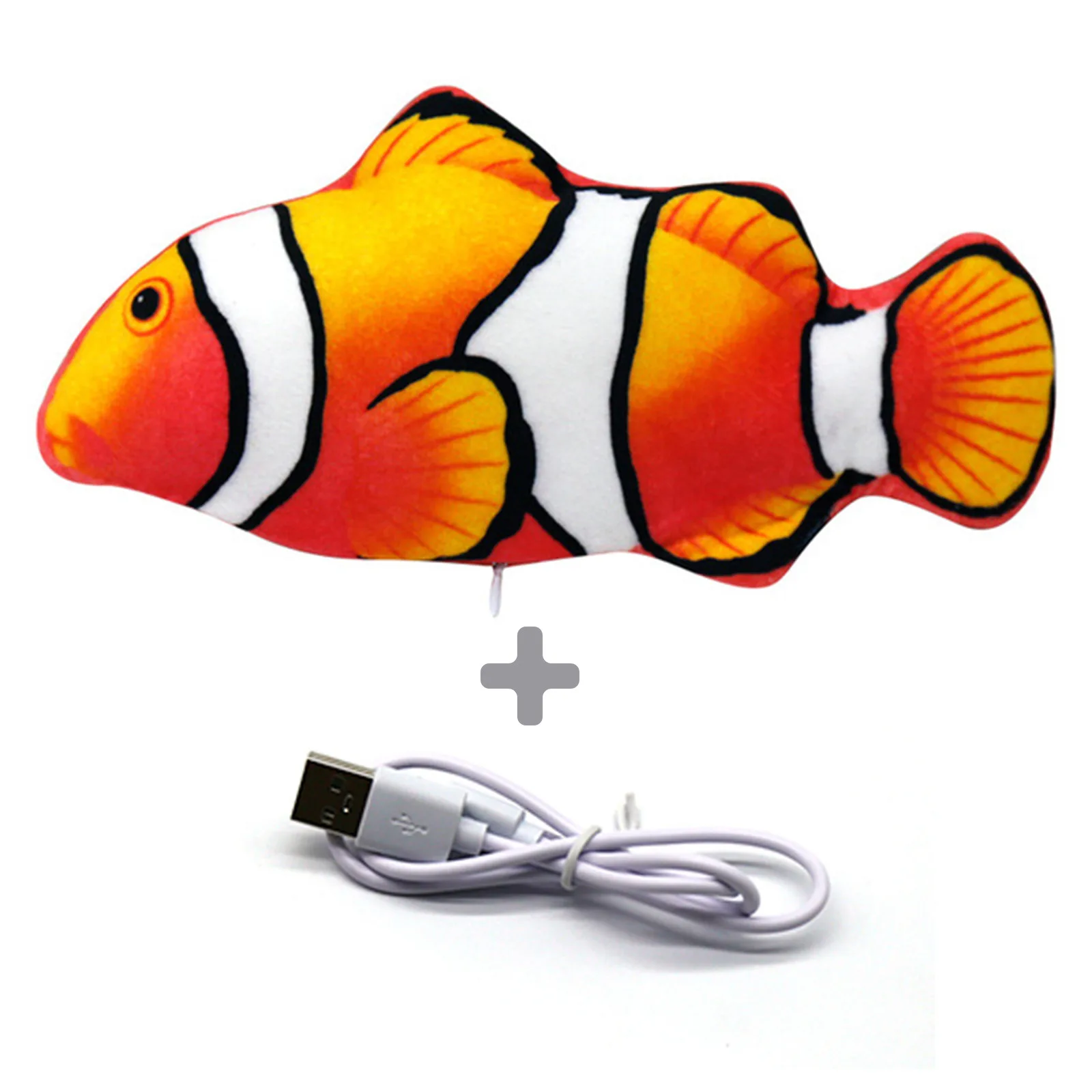 1PC Cat Toy Simulation Fish USB Electric Charging Catnip Floppy Wagging Toy 28CM Chew Bite Interactive Cat Toys Pet Supplies cute dog toys Toys