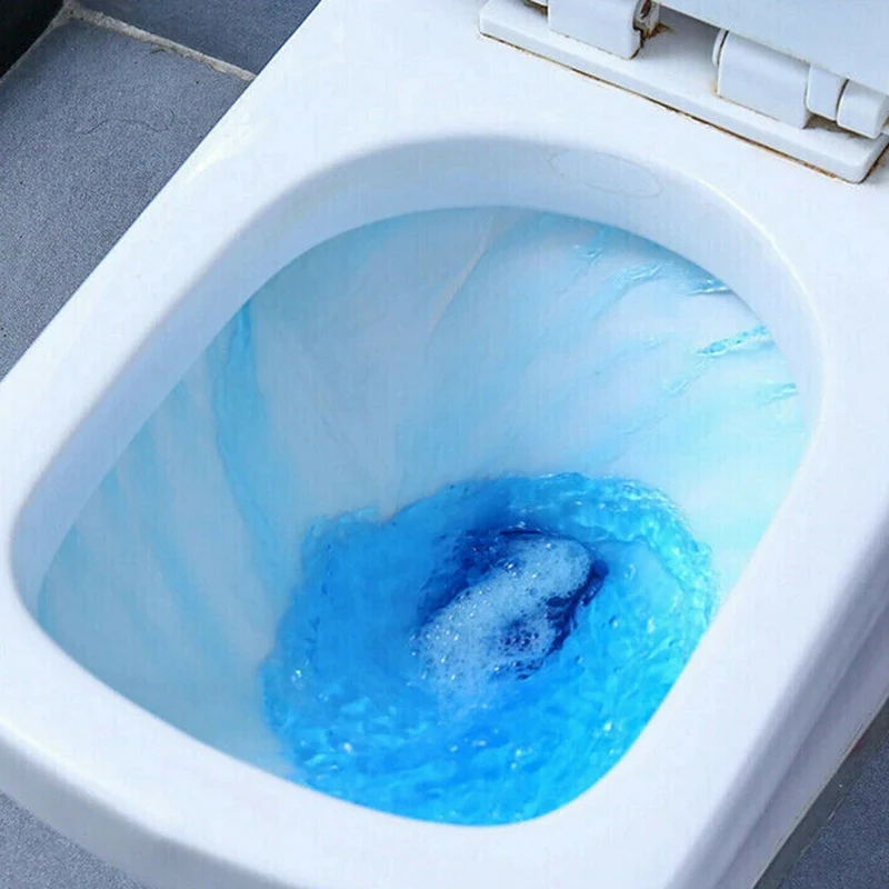 Автоматический очиститель для туалета Magic Flush Bottled Helper Blue Bubble Amazing Home Cleaning