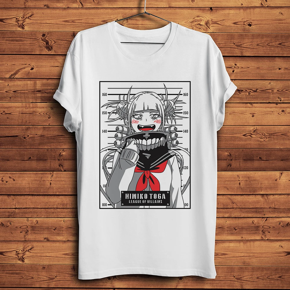 Himiko Toga Anime Graphic Unisex Summer Tee - White Casual Otaku Shirt