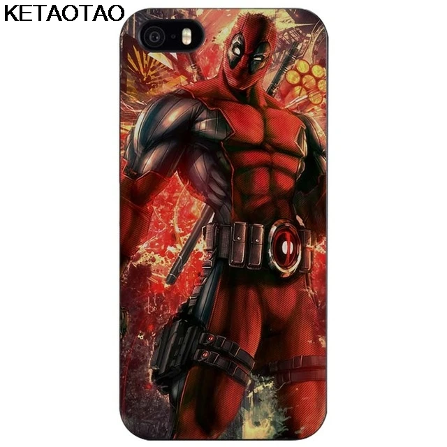 Хаки KETAOTAO смешной Дэдпул черный чехол для телефона s для iPhone 4S 5C 5S 6S 7 8 X Plus XR XS Max Чехол Мягкий ТПУ резиновый силиконовый - Цвет: Хаки
