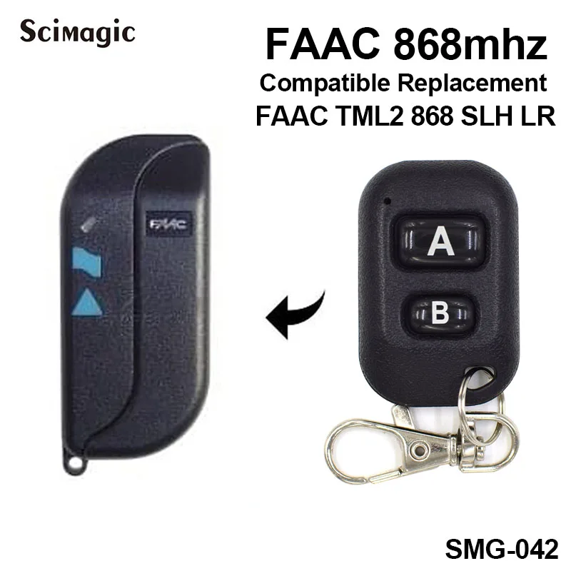 

FAAC TML2 868SLH LR 2 channels remote control FAAC 868mhz garage door gate remote control transmitter key fob