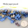 1000 pieces Black Thicker paper Mini Puzzle challenge simple landscape Puzzle 1000 pieces For Adult(Size 42.5x 30cm) 3