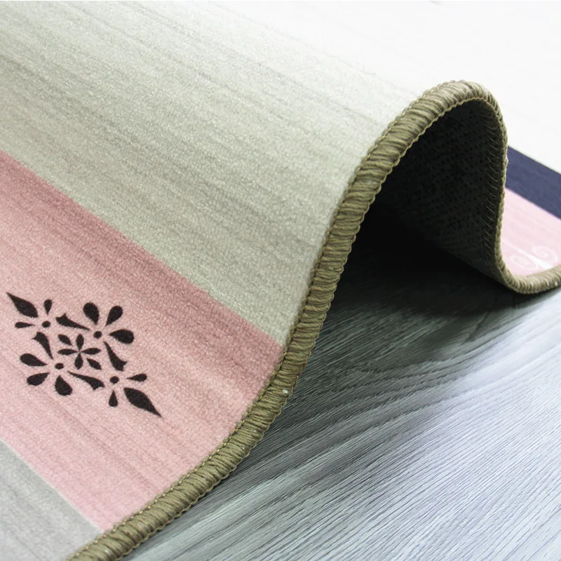 Bohemian Style Thicken Short Fluff Print Carpet For Living Room Bedroom Anti-slip Floor Mat Fashion Kitchen Carpet Area Rugs