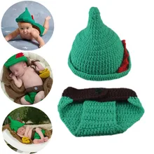 

2Pcs/Set 0-6Months Knitting Hand Photography Suit Cartoon Cute Handmade Knitted Hat Photo Costume