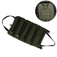 Sac à outils en rouleau multi usages, sac à outils en rouleau, clé en rouleau, pochette suspendue, fermeture éclair, fourre tout
