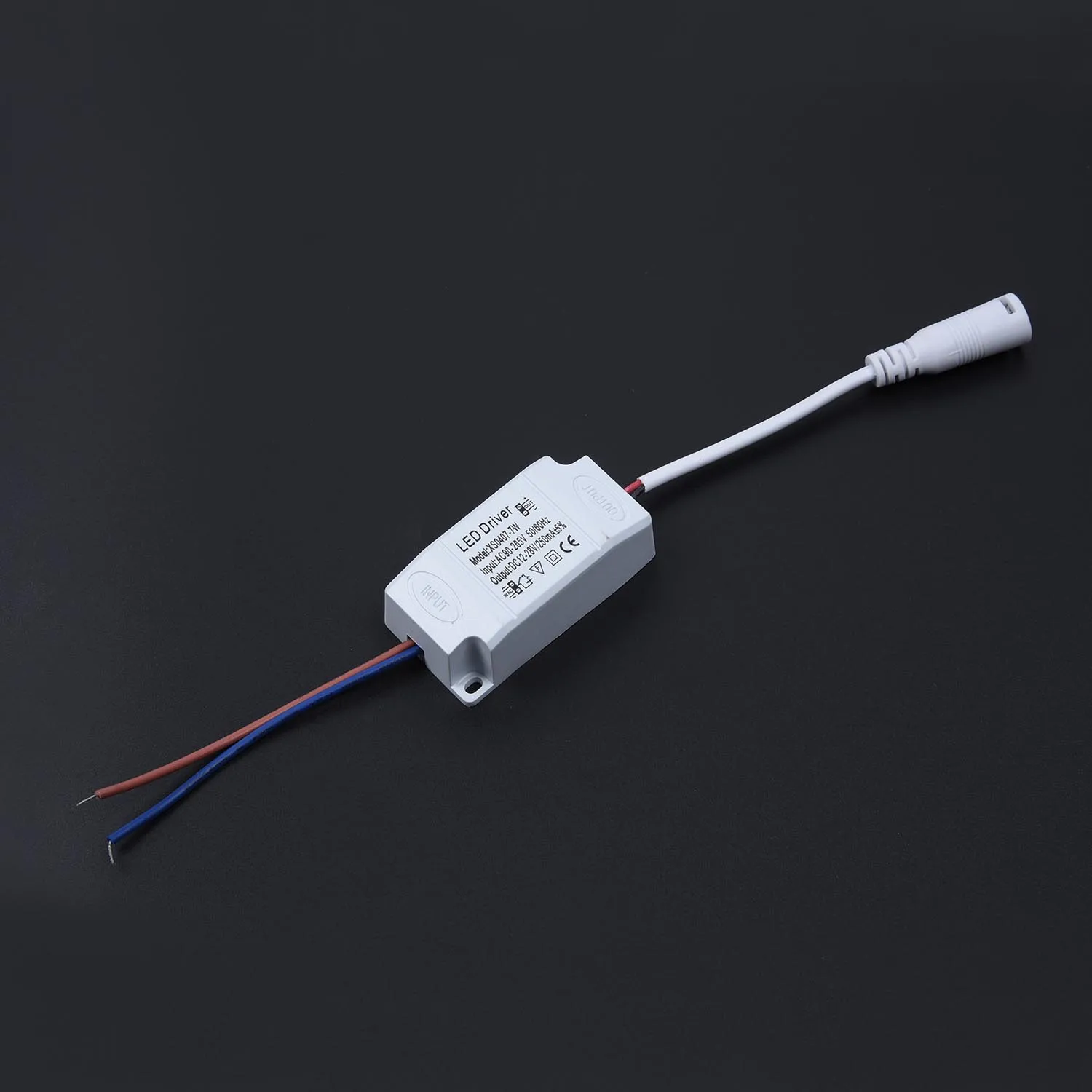 4 7W AC90~ 265 В 3 Вт, 4-7 Вт, 8-12 Вт, 13-18 Вт, 18-24 Вт светодиодный адаптер питания трансформатор с разъемом постоянного тока для Светодиодный светильник DIY изоляция - Цвет: 4 7W