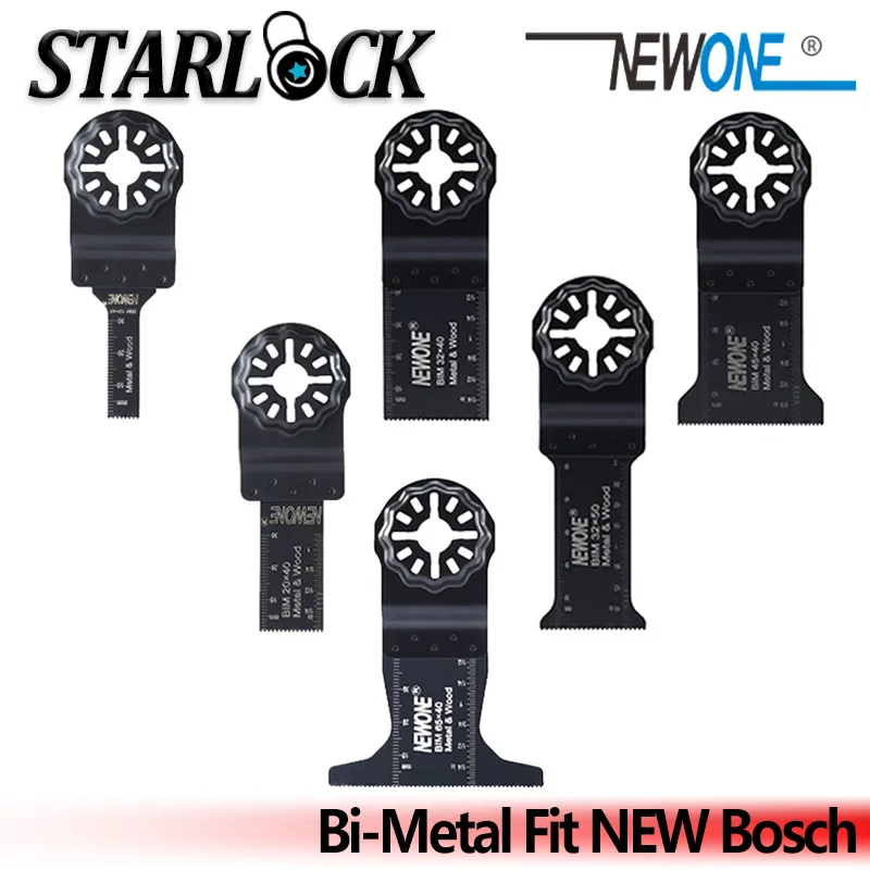 

Starlock Bi-Metal Oscillating Saw Blade Bi-metal with fine HSS teeth for sheet metal,Oscillating Multi Tool Accessories NEWONE