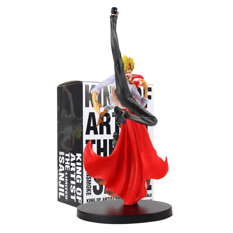 Одна деталь фигурка Санджи игрушка король художника Vinsmoke Sanji 9,8 дюймов 25 см Коллекционная модель куклы подарок на Рождество - Цвет: Sanji