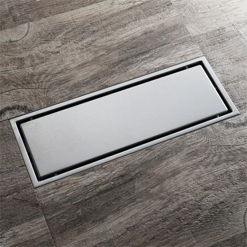 

Stainless Steel Floor Drain 304 Bathroom Large Flow Deodorizing Floor Drain Pest Control Anti-Back Long Floor Drain Manufacturer