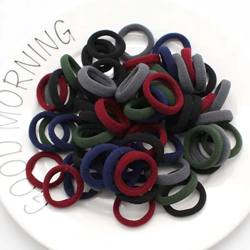 Pieces De 400 élastiques à Cheveux Pour Filles, élastiques Colorés