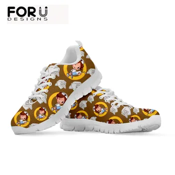 

FORUDESIGNS Nurse Masks Pattern Women's Lightweight Breathable Air Mesh Flats Shoes Summer Casual Ladies Sneakers Zapatos Mujer