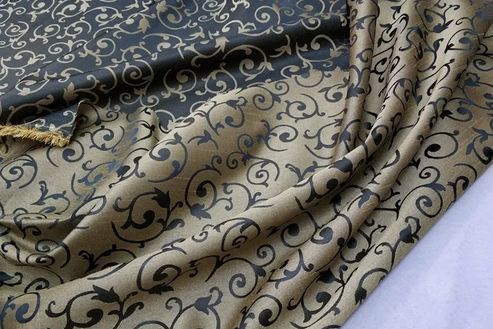 Ширина 140 см китайское платье Hanfu Детский костюм дамасский Материал Пленка телевизионная занавеска Ткань Diy жаккардовая парча шелковая ткань
