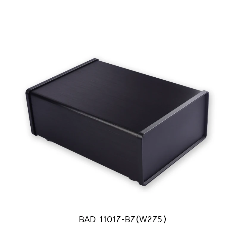 BAD11017(W275)-B7 Алюминиевый корпус проект коробка DIY усилитель корпус распределительная коробка Алюминиевый металлический электронный проект коробка 275*200*100 мм - Color: BAD11017(W275)-B7