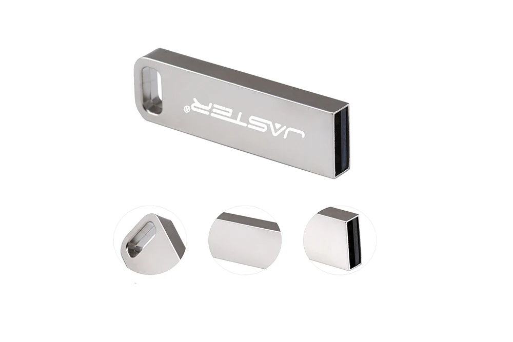 JASTER USB 3,0, водонепроницаемый USB флеш-накопитель, металлическая серебристая ручка, 4 ГБ, 16 ГБ, 32 ГБ, 64 ГБ, флешка, карта памяти, u-диск, логотип на заказ