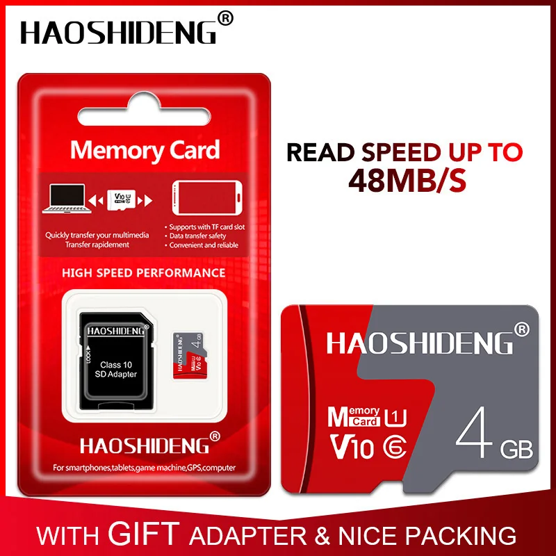 Настоящее Качество, карта Micro SD, 4 ГБ/8 ГБ/16 ГБ/32 ГБ/64 Гб/128 ГБ, карта памяти, класс 10, флеш-карты TF, мини-карта, карта памяти