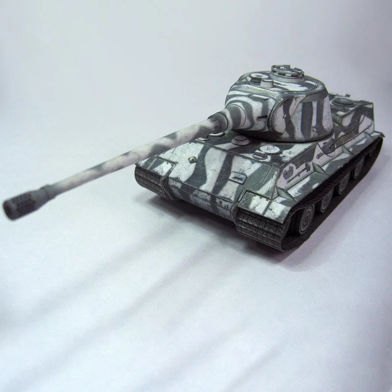 3D модель немецкого льва тяжелый танк сделай сам в масштабе 1:35 карточка из бумаги