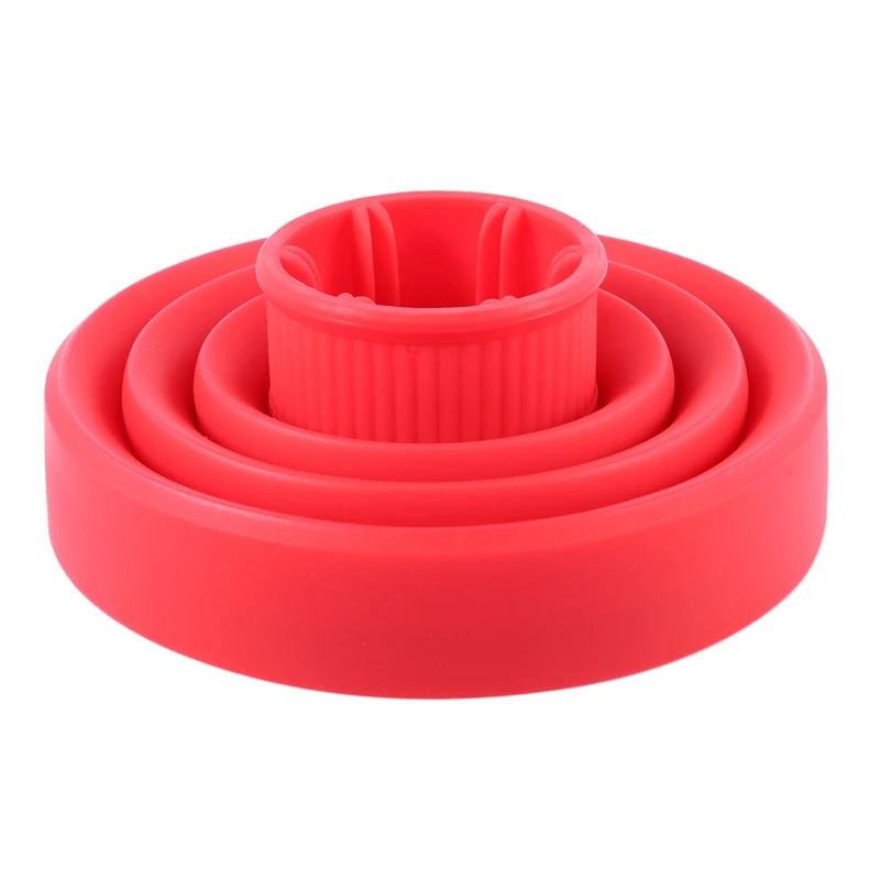 Fashion Hair Dryer Diffuser Cover Foldable Hair Dryer Hood Blower Hairdressing Salon Curly Styling Hair Care—Red