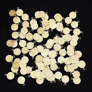 집시 보헤메인 실버 컬러 골드 코인 참 펜던트, DIY 시가 나 목걸이 귀걸이, 보석 찾기, 동전 부족 만들기 액세서리