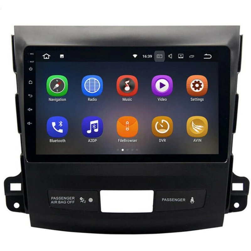 Android 9,0 автомобильный Dvd Gps мультимедийный плеер радио для Mitsubishi Outlander 2006- peugeot 4007/Citroen C-Crosser 2.5D