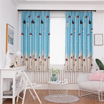 

High Quality Summer Hot Sale Fashion Printing Blackout Curtain Drape For Party Decoration Kitchen Home Bedroom